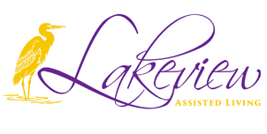 Lakeview logo in purple font