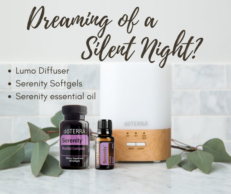Lumo diffuser and Serenity essential oils